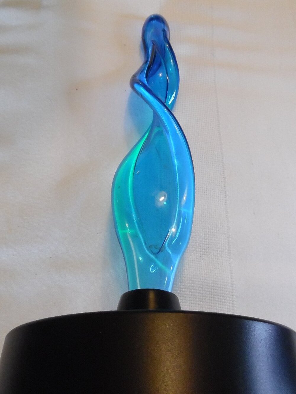Vintage LumiSource Infin-8 Electra Plasma Motion Lamp Sculptured Glass Light